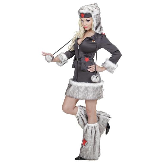 Fantasia de soldado russo adulto