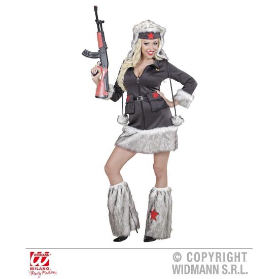 Fantasia de soldado russo adulto