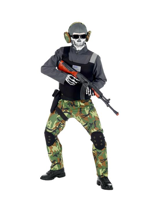 Fantasia de Soldado Esqueleto para Meninos
