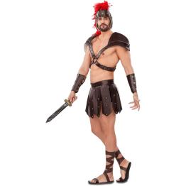 Fantasia masculina sexy de soldado romano