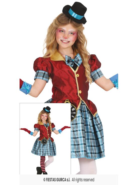 Fantasia de Chapeleira Tic Toc para Meninas