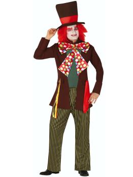 Fantasia de Chapeleiro Maluco para Homens – Fantasia de Alice para Adultos no Carnaval