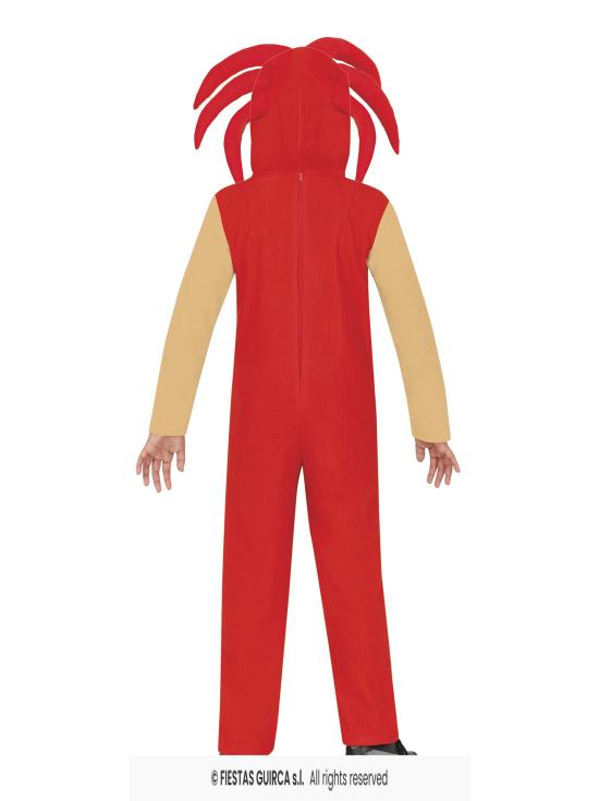 Fato de Sonic Kigurumi Knuckles para menino