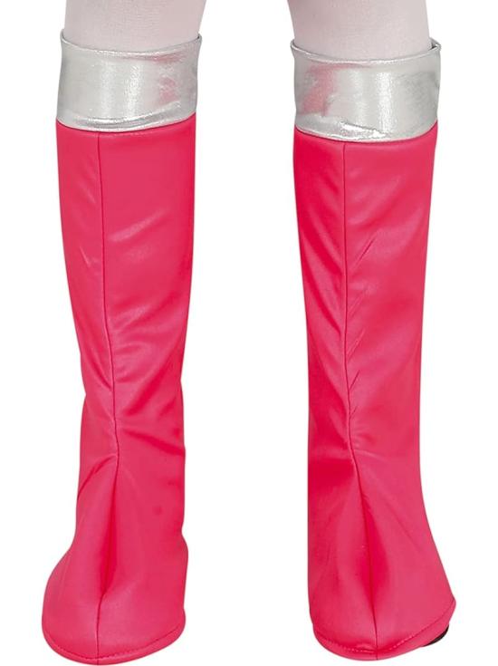 Fantasia de menina super heroína rosa **