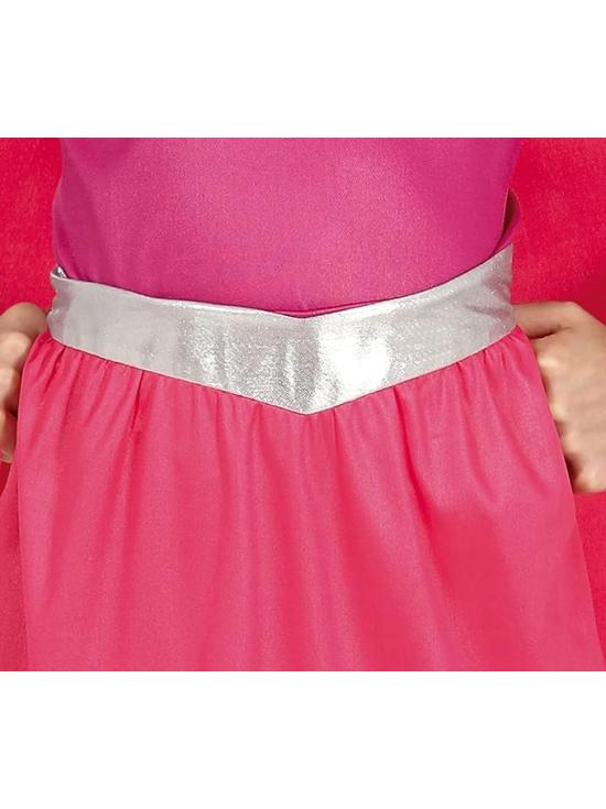 Fantasia de menina super heroína rosa **