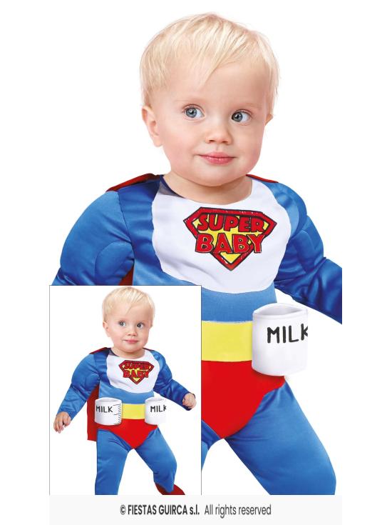 Fantasia de Super-Herói para Bebê BiberonMan