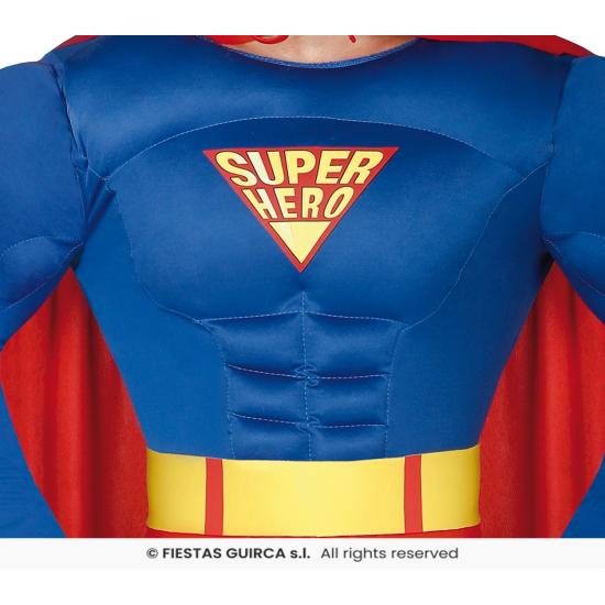 Fantasia de super-herói adulto de super-homem