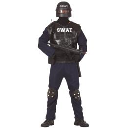 Disfraz de SWAT negro para adulto