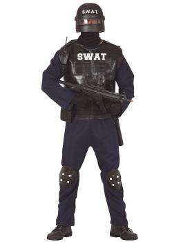 Fantasia preta SWAT para adultos