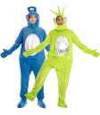 Fantasia de Teletubbies para adultos - Verde ou Azul (Tamanho ML)