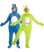 Fantasia de Teletubbies para adultos - Verde ou Azul (Tamanho ML)