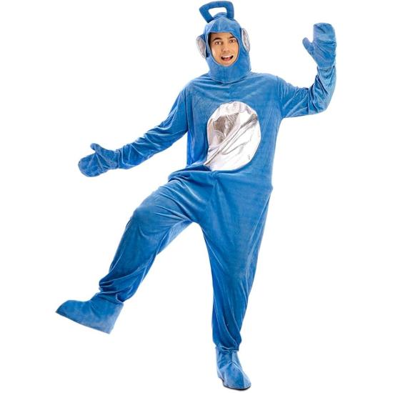 Fantasia de Teletubbies para adultos - Verde ou Azul (Tamanho ML)