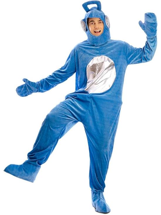 Fantasia de Teletubbies para adultos - Verde ou Azul (Tamanho ML)