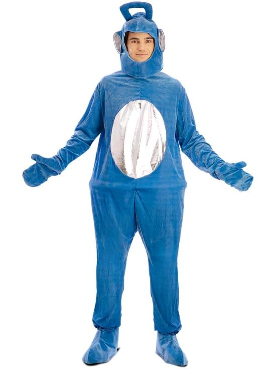 Fantasia de Teletubbies para adultos - Verde ou Azul (Tamanho ML)
