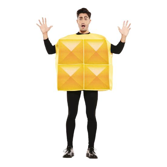 Fato de Tetris amarelo para adulto