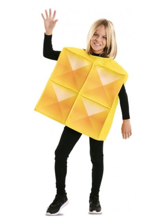 Fato de Tetris amarelo para criança