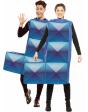 Fato de Tetris azul escuro para adulto