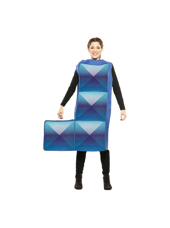 Fato de Tetris azul escuro para adulto