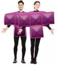 Fato de Tetris roxo para adulto