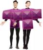 Fato de Tetris roxo para adulto