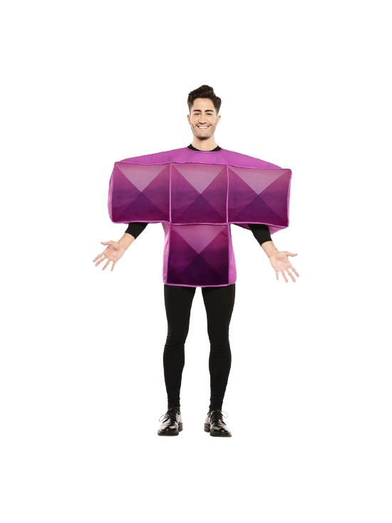 Fato de Tetris roxo para adulto