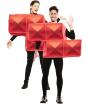 Fato de Tetris vermelho para adulto