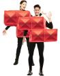 Fato de Tetris vermelho para adulto