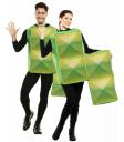Fato de Tetris verde para adulto