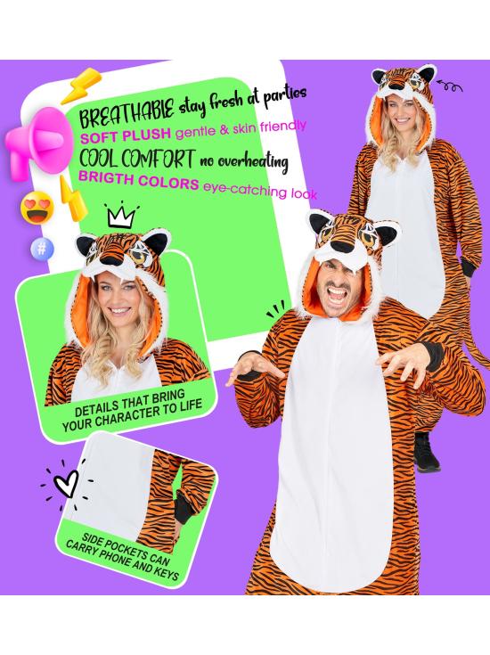 Fantasia de Tigre Unissex para Adultos
