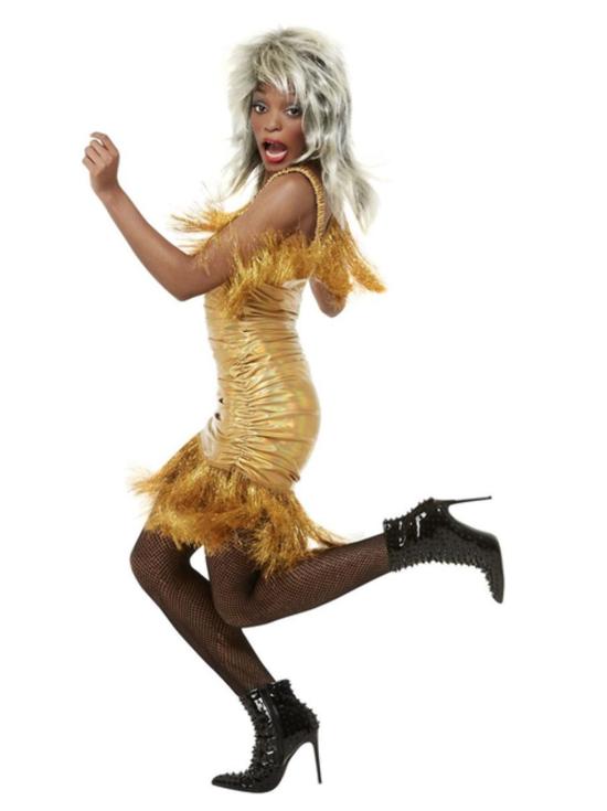 Fantasia de Tina Turner dos anos 80 para adultos
