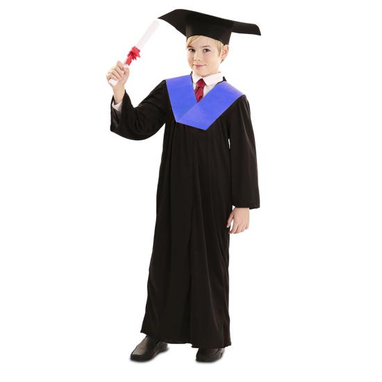 Vestido de formatura azul infantil para meninos e meninas