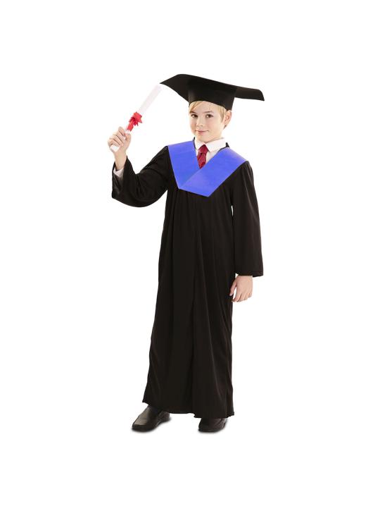 Vestido de formatura azul infantil para meninos e meninas