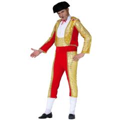 Traje formal masculino de toureiro – Roupa de toureiro adulto para o Carnaval