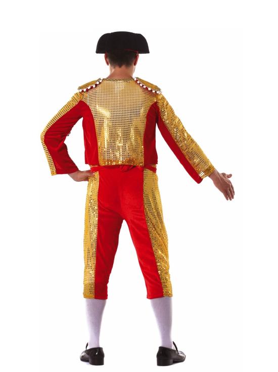Traje formal masculino de toureiro – Roupa de toureiro adulto para o Carnaval