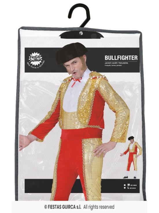 Traje formal masculino de toureiro – Roupa de toureiro adulto para o Carnaval