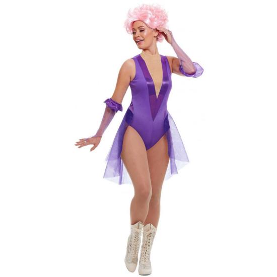 Fantasia de trapezista de circo do maior showman