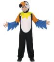 Fantasia infantil de tucano – Macacão com capuz para festas de carnaval e escolares.
