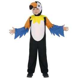 Fantasia infantil de tucano – Macacão com capuz para festas de carnaval e escolares.