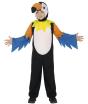 Fantasia infantil de tucano – Macacão com capuz para festas de carnaval e escolares.