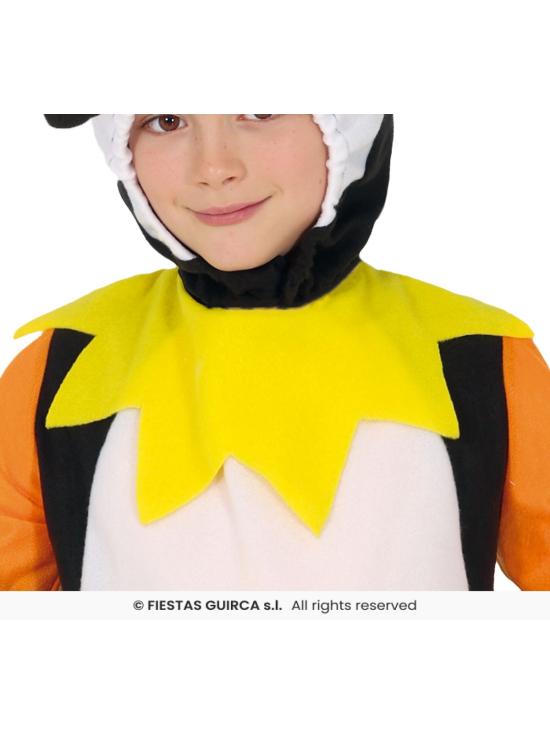 Fantasia infantil de tucano – Macacão com capuz para festas de carnaval e escolares.
