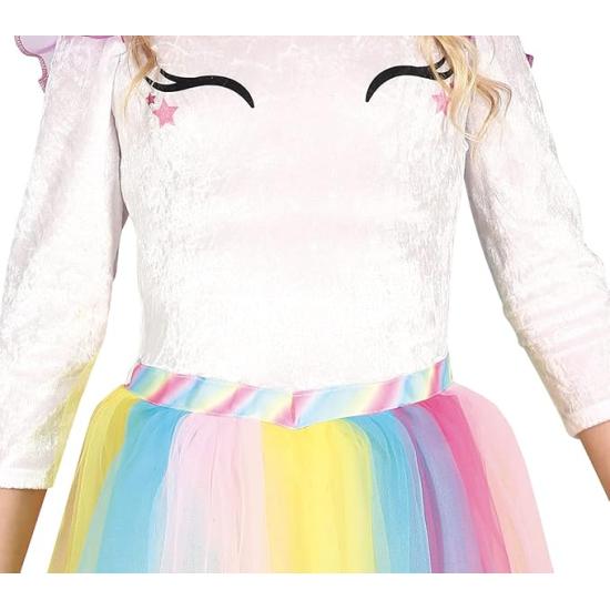 Fantasia de Unicórnio Arco-Íris com Asas para Meninas