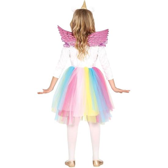 Fantasia de Unicórnio Arco-Íris com Asas para Meninas