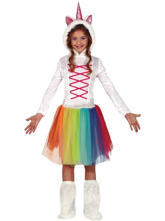 Fato de unicórnio infantil para menina