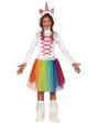 Fato de unicórnio infantil para menina