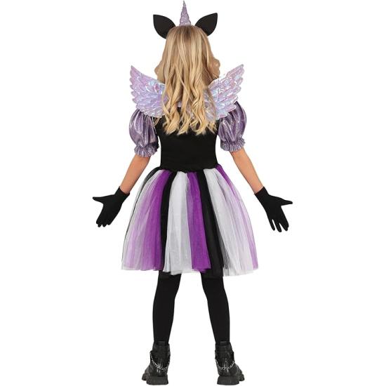 Fato de unicórnio sinistro para menina