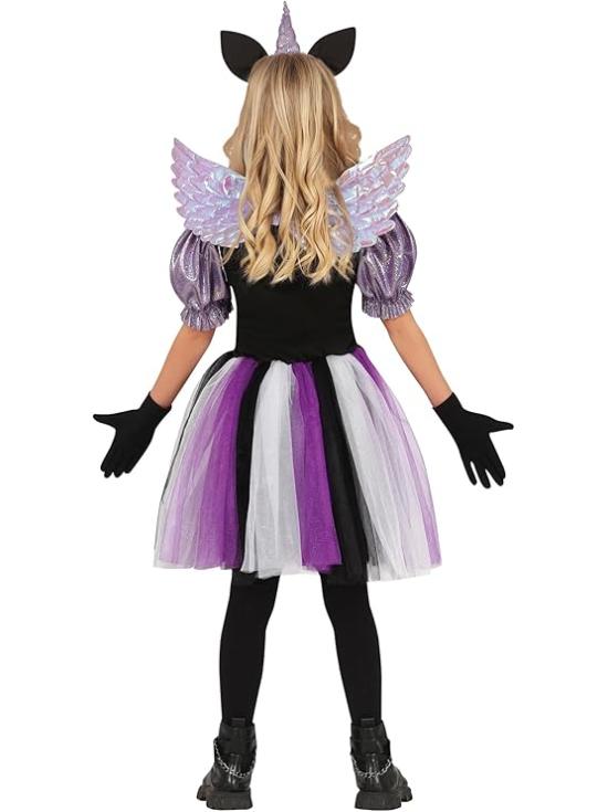 Fato de unicórnio sinistro para menina