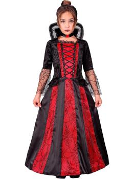 Fantasia de Vampiro Infantil – Vestido com Arco e Gargantilha