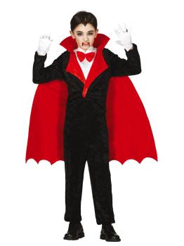 Fato de Vampiro Conde Drácula em vários tamanhos infantis
