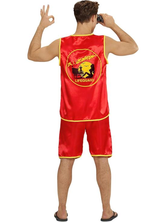 Fantasia de observador de seios de salva-vidas novato masculino