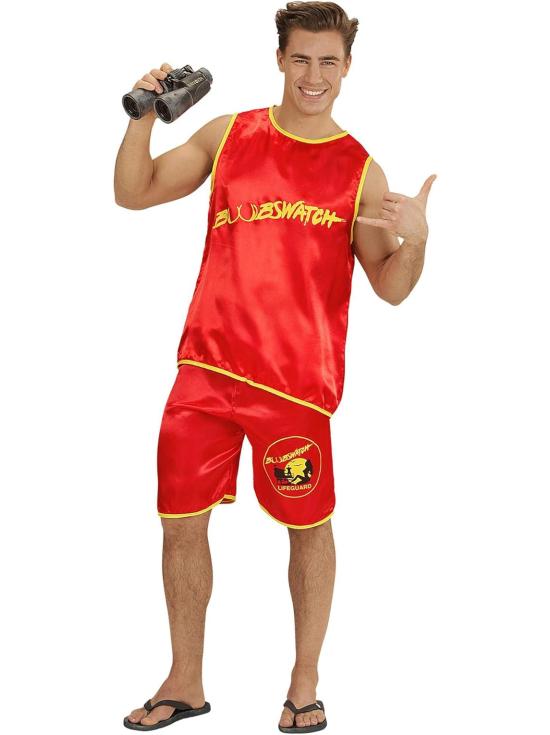 Fantasia de observador de seios de salva-vidas novato masculino